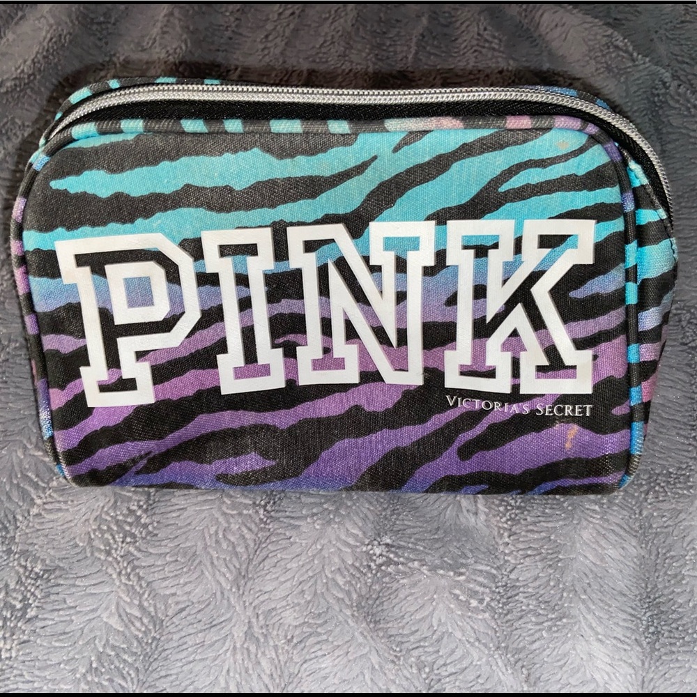 PINK MAKEUP BAG (ZEBRA PRINT)